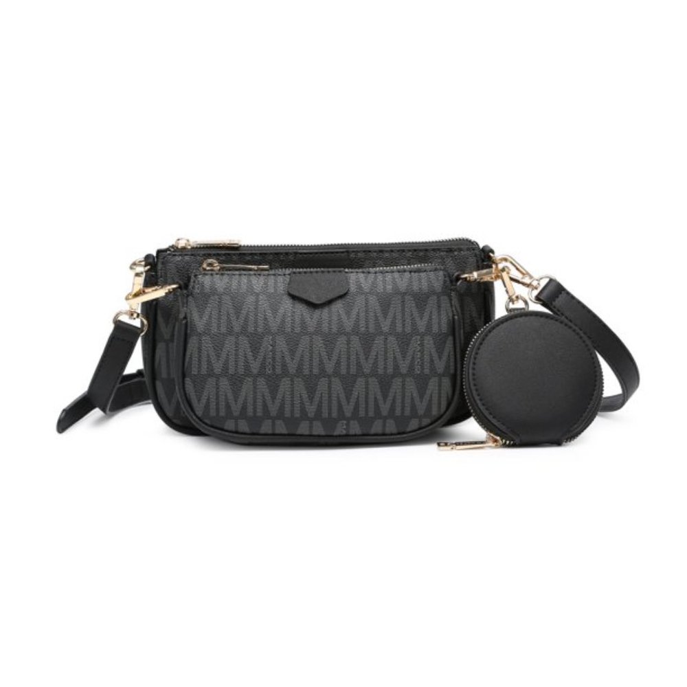 MKP Women Multipurpose Handbags Shoulder Crossbody Bag with Coin Purse Wallet 3p